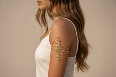 Angel Wing Arm Cuff Bracelet - Gold