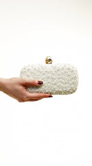 Opal Essence Pearl Clutch - Gold