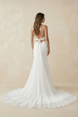 Mermaid Satin Sweetheart Wedding Dress in White