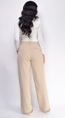 Quinn Basic Round Neck Long Sleeve Top - White