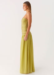 Dreamer Maxi Dress - Lime Zest